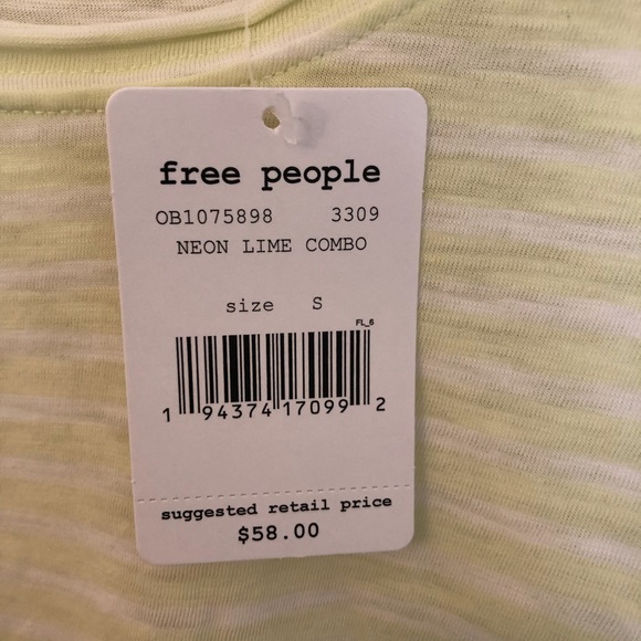 Free People Halo Neon Lime Tee - Picture 5 of 7
